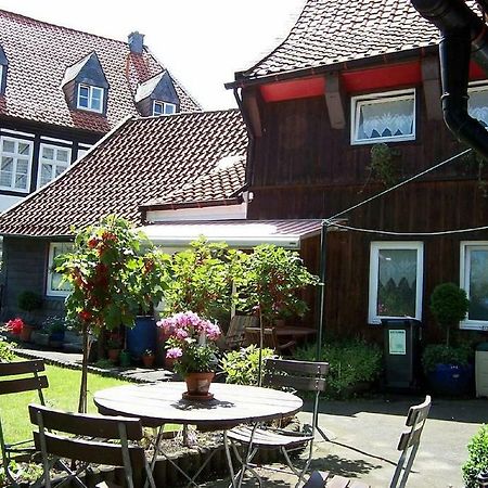 Altes Tageloehnerhaus Von 1510 Mit Garten Und Parkplatz Goslar Eksteriør billede